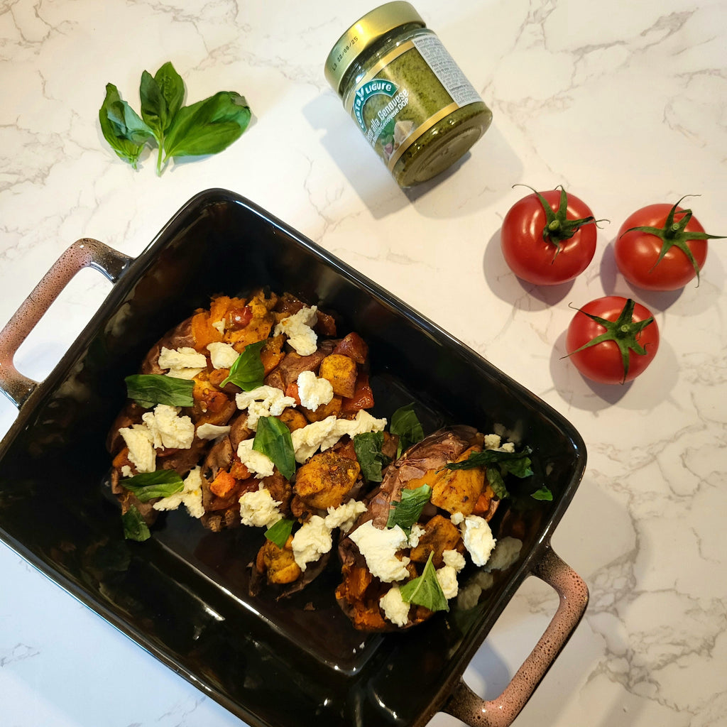 Recept gevulde zoete aardappel met kipfilet