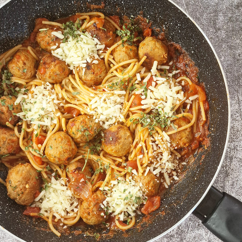 Zalige Pasta met Kipballetjes